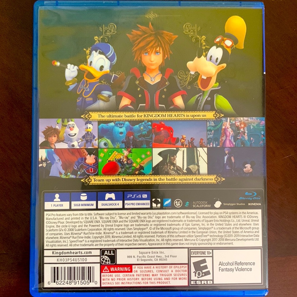 Kingdom Hearts III PS4 Video Game - Picture 2 of 4